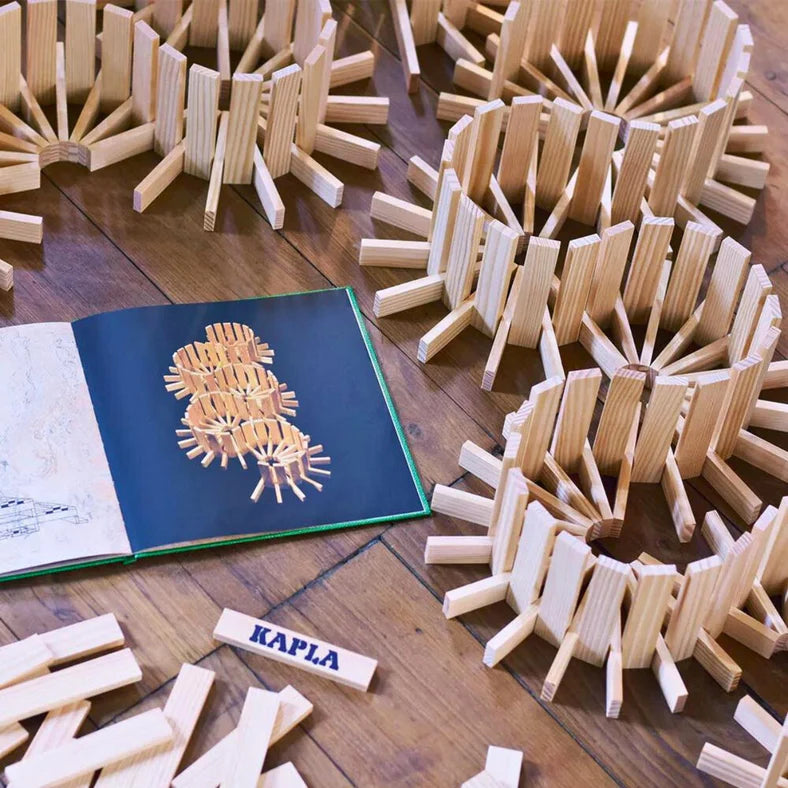 Kapla Art Book Green Simple Architecture Developmental Toys for Toddlers 3yrs+