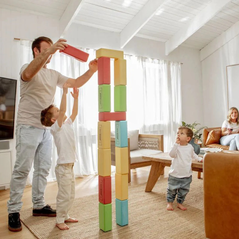 KICKBrick Red and Yellow Single Pack 25 Bricks Construction Toys Best Seller 3yrs+ (Soft Play Equipment)