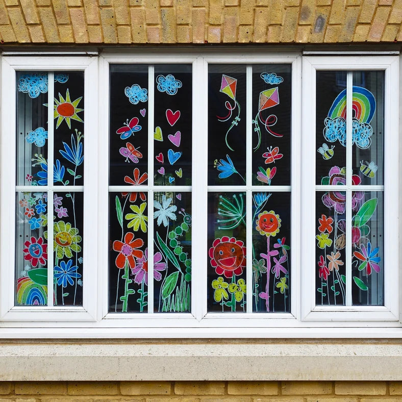 Kitpas Medium Stick Rice Wax Crayons 16 Colours Stationary Art and Craft for Kids 3yrs+