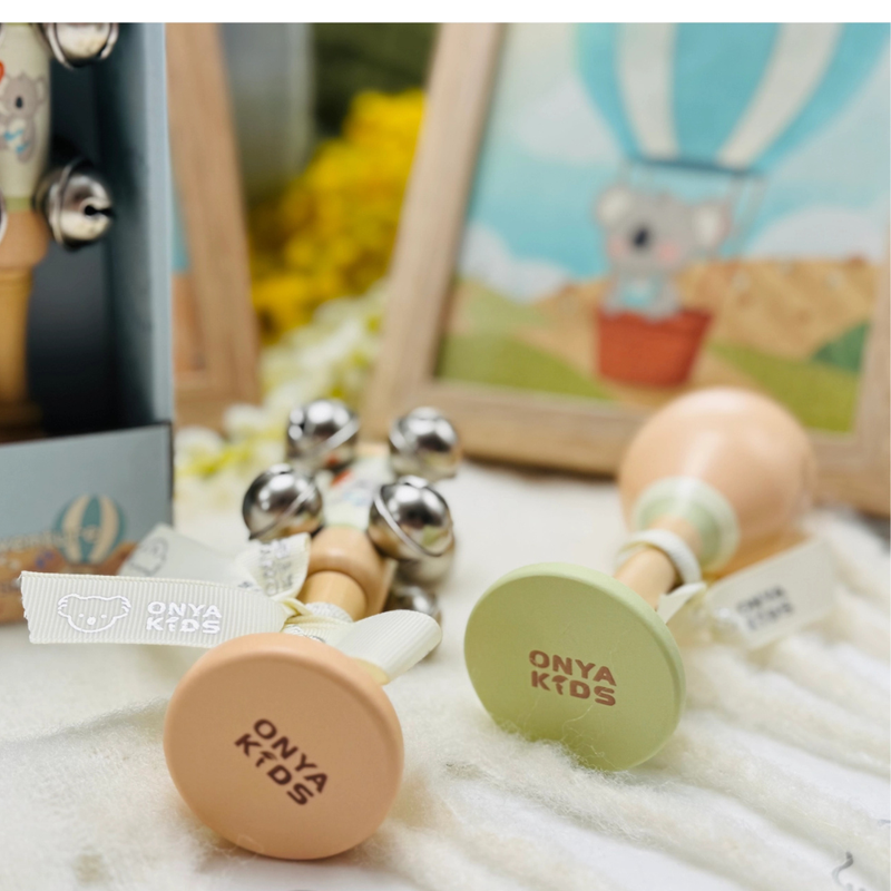 KoKo's Music Adventure Wooden Music Kangaroo Set 2pcs By Onya Kids Musical Instrument for kids Baby Toys Australian Animals Gift Idea for 18m+