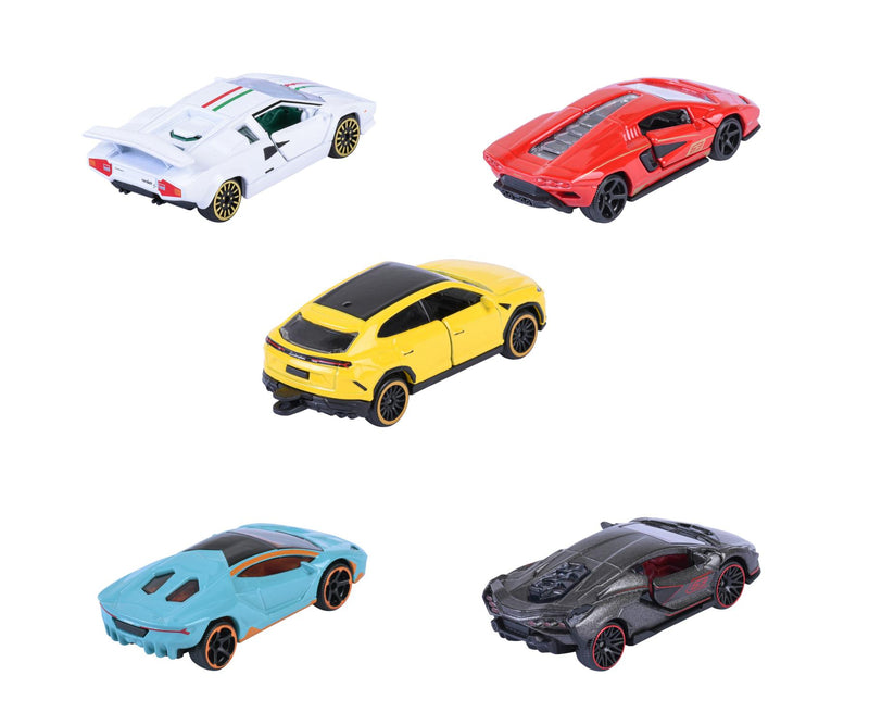 Majorette Lamborghini Gift Pack 5pcs Metal Toy Car Gift Idea for 3yrs+