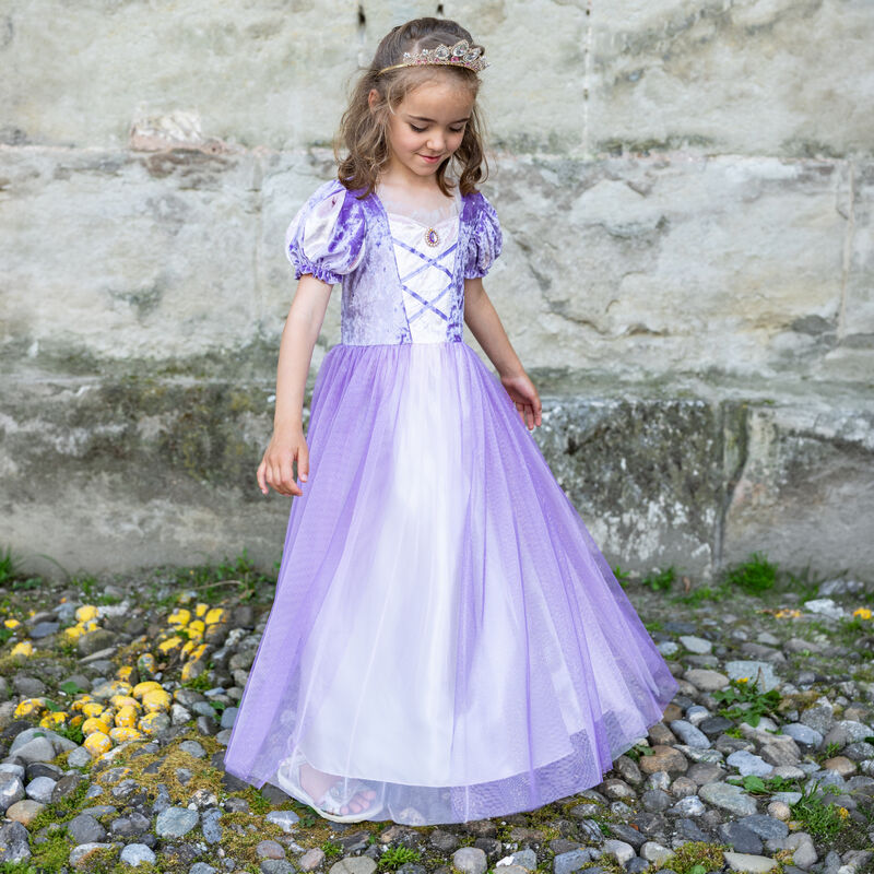 Lilac Princess Dress Purple Velvety Soft Once Upon a Tower Princess Size 5-6 by Great Pretenders Costumes Halloween Range 5yrs+