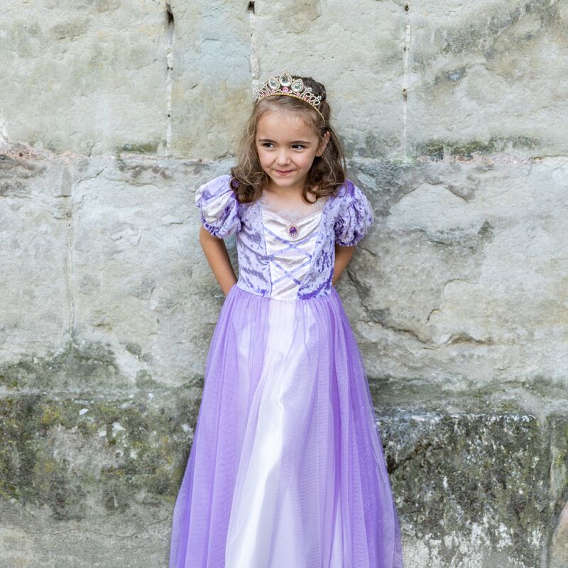 Lilac Princess Dress Purple Velvety Soft Once Upon a Tower Princess Size 5-6 by Great Pretenders Costumes Halloween Range 5yrs+