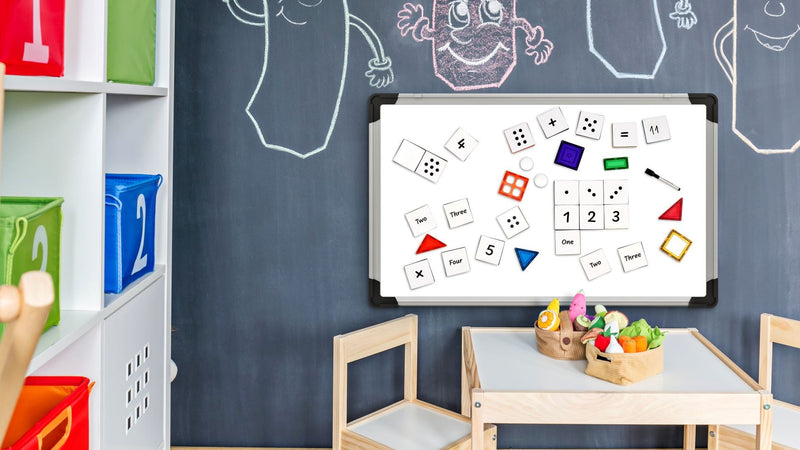 Learn and Grow Toys Magnetic Tiles Topper Numeracy Pack 40 Piece Early Math Games for Kids STEM Cognitive Developmental Toys for Toddlers Best Seller 3yrs+