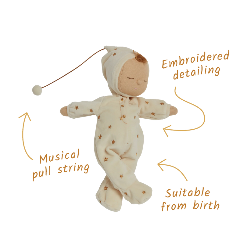 Olli Ella Lyra Lullaby Dozy Dinkum GOLDEN Musical Doll Baby Toddler Plush Toys Baby Gifts Idea Baby Toys 0m+