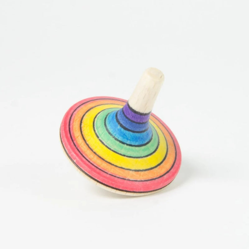 Mader Rallye Spinning Top Rainbow Wooden Toys 3yrs+