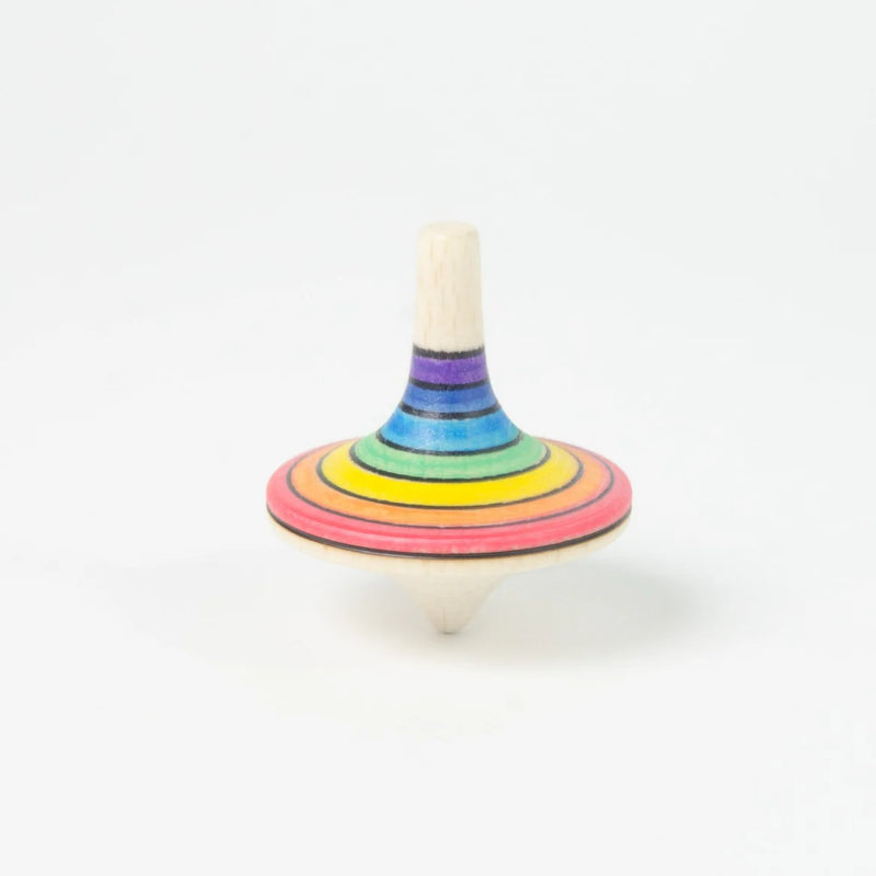 Mader Rallye Spinning Top Rainbow Wooden Toys 3yrs+