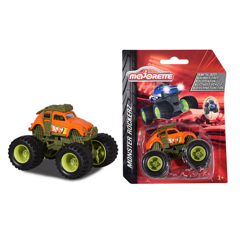 Majorette Monster Rockerz Vehicle 1pc 6 Designs Metal Travel Toys Car Gift Idea for 3yrs+