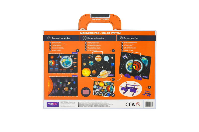 MierEdu Magnetic Pad Solar System Magnetic Play Set Early Science STEM Space Toys Gift Idea for 3yrs+