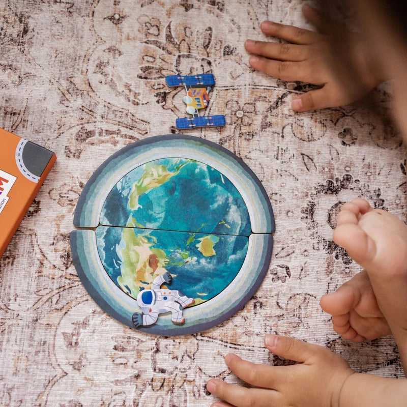 MierEdu Magnetic Pad Solar System Magnetic Play Set Early Science STEM Space Toys Gift Idea for 3yrs+