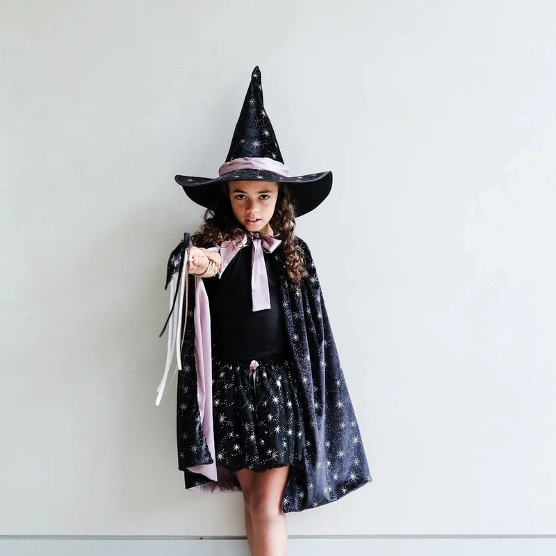 Agatha Witch Hat Black by Mimi & Lula Imaginative Play Gift Idea Halloween Range for 3yrs+