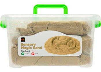 Sensory Magic Sand 5kg Natural Individual bag packed By Educational Colours Art and Craft Nature Sand Play Toys Sensory Toys Gifting Idea for 3yrs+ (Bulky Shipping)