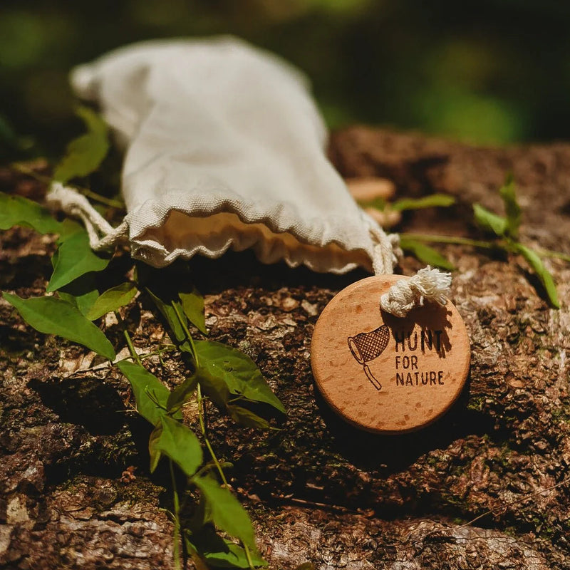 Nature Scavenger Hunt Wooden Tokens by Our Earth Life 16pcs Outdoor Activity Travel Toys 3yrs+