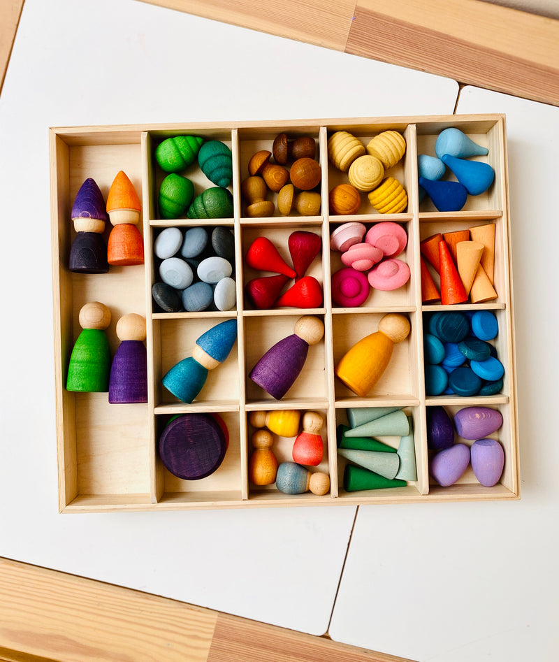 Nesk Kids Store and Play Box with Blackboard and Clear Lid  34cm X 27.5cm X 8.6cm H