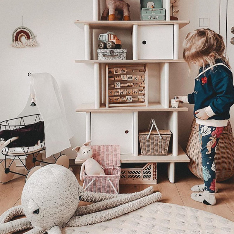 Oeuf Shelf Kid’s Book and Toy Storage Shelf 165cm H x 74.5cm W x 31cm D Kids Furniture