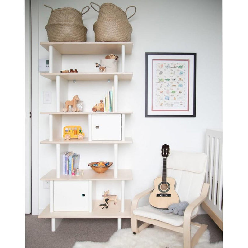 Oeuf Shelf Kid’s Book and Toy Storage Shelf 165cm H x 74.5cm W x 31cm D Kids Furniture