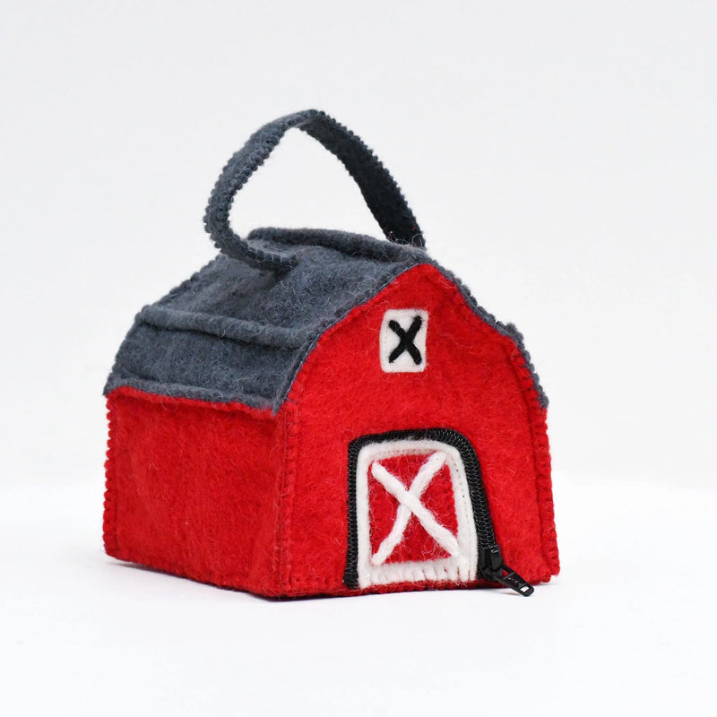 Tara Treasures Felt Farm Barn Bag Pretend & Imaginative Play Toys 3yrs+