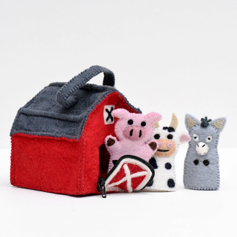 Tara Treasures Felt Farm Barn Bag Pretend & Imaginative Play Toys 3yrs+