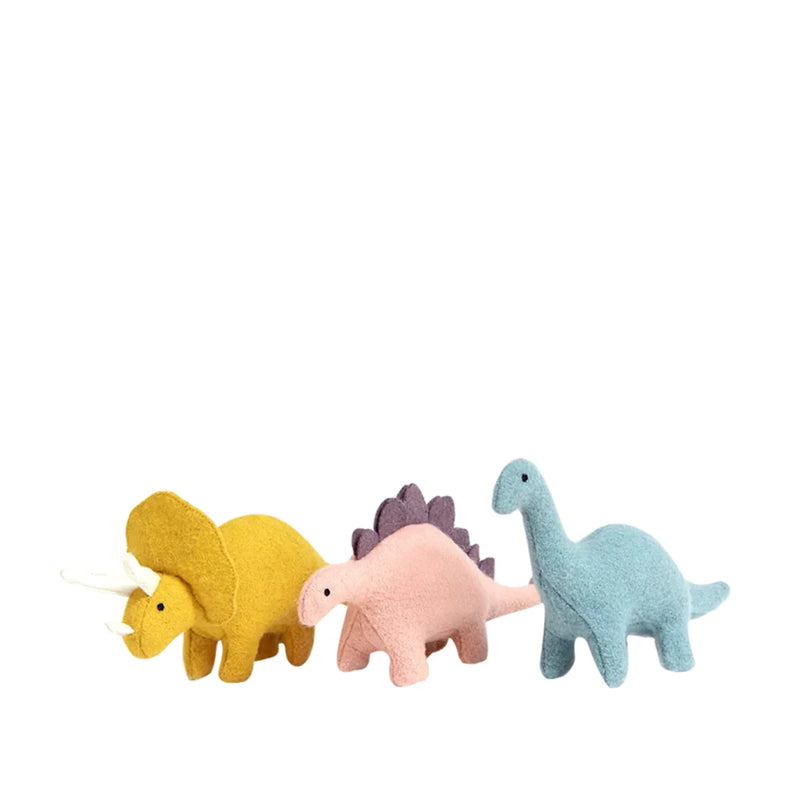 Olli Ella Felt Dinosaur Set of 3 Gift Idea for 3yrs+