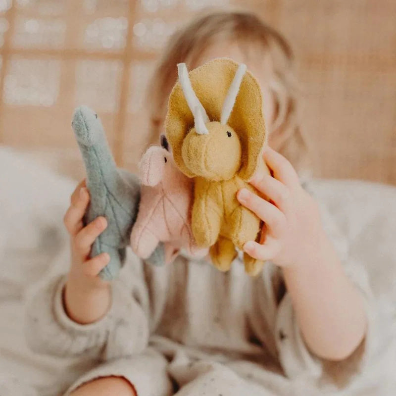 Olli Ella Felt Dinosaur Set of 3 Gift Idea for 3yrs+