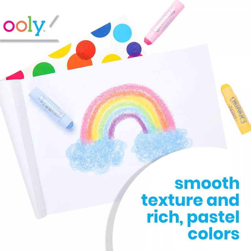 Ooly Chunkies Paint Sticks Set of 6 Pastel Stationary Art and craft for kids 3yrs+