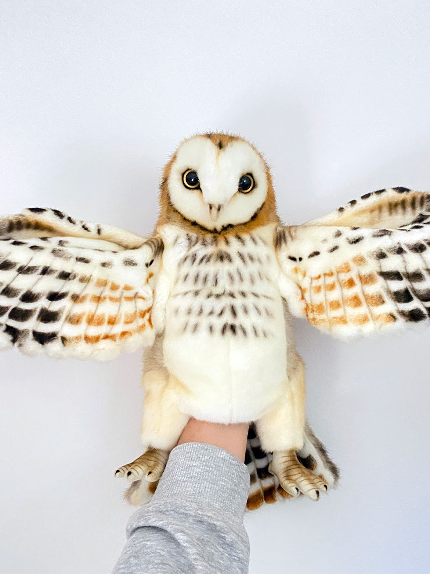Barn Puppet Barn Owl Hand Puppet by Hansa Pretend and Imaginative Play Toy 3yrs ...