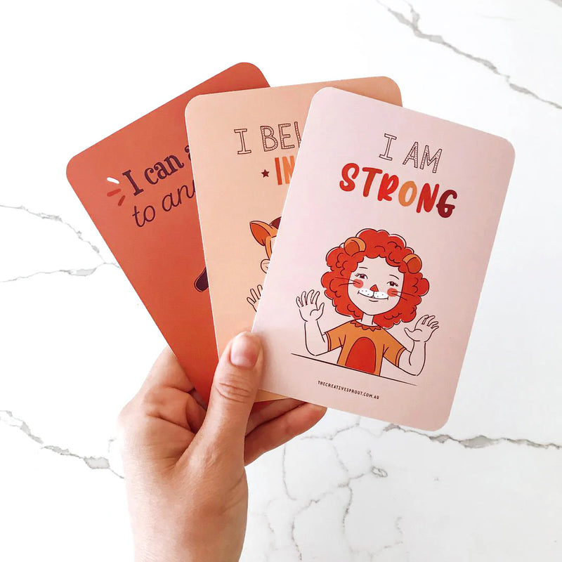 The Creative Sprout Affirmation Cards For Kids, Kindness, Mindfulness, Focused, Calm and Happiness 3yrs+