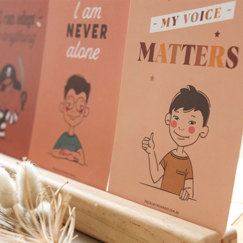 The Creative Sprout Affirmation Cards For Kids, Kindness, Mindfulness, Focused, Calm and Happiness 3yrs+