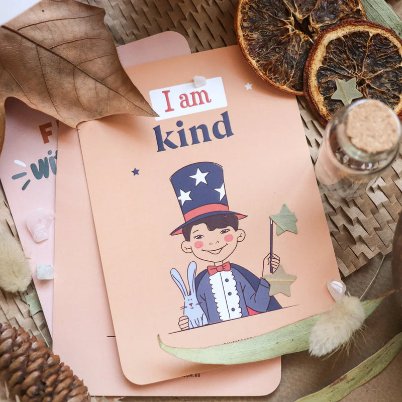 The Creative Sprout Affirmation Cards For Kids, Kindness, Mindfulness, Focused, Calm and Happiness 3yrs+