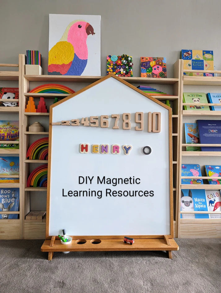 JoyKids Magnetic Whiteboard Double Sided with LEGO Baseplate with stand Kids Furniture 3yrs+ (Heavy Shipping)