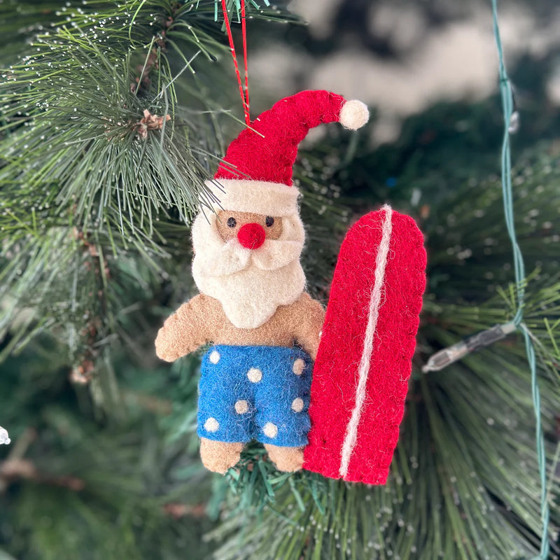 Pashom Felt Christmas Beach Santa And Mrs Claus Pretend & Imaginative Play Toys Christmas Range 3yrs+