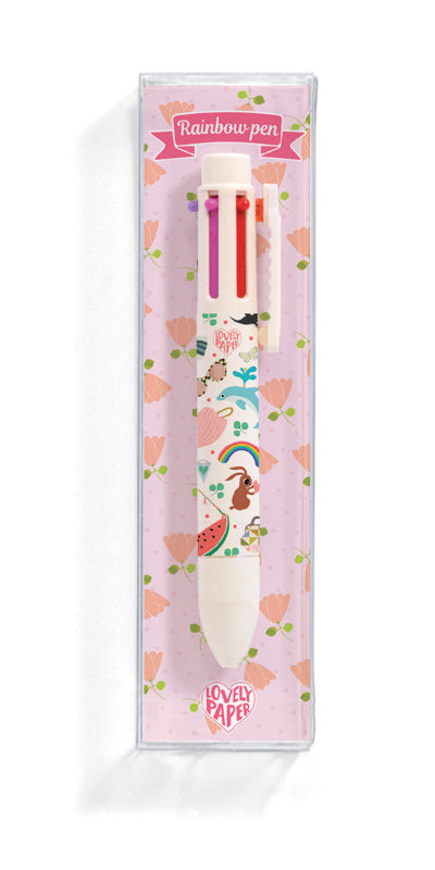 Multicolor Rainbow Pen 6 Colours by Djeco Stationary Art and craft for kids 3yrs+