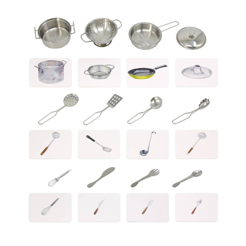 Montessori Mini Kitchen Replicas with Similar Cards 3yrs+