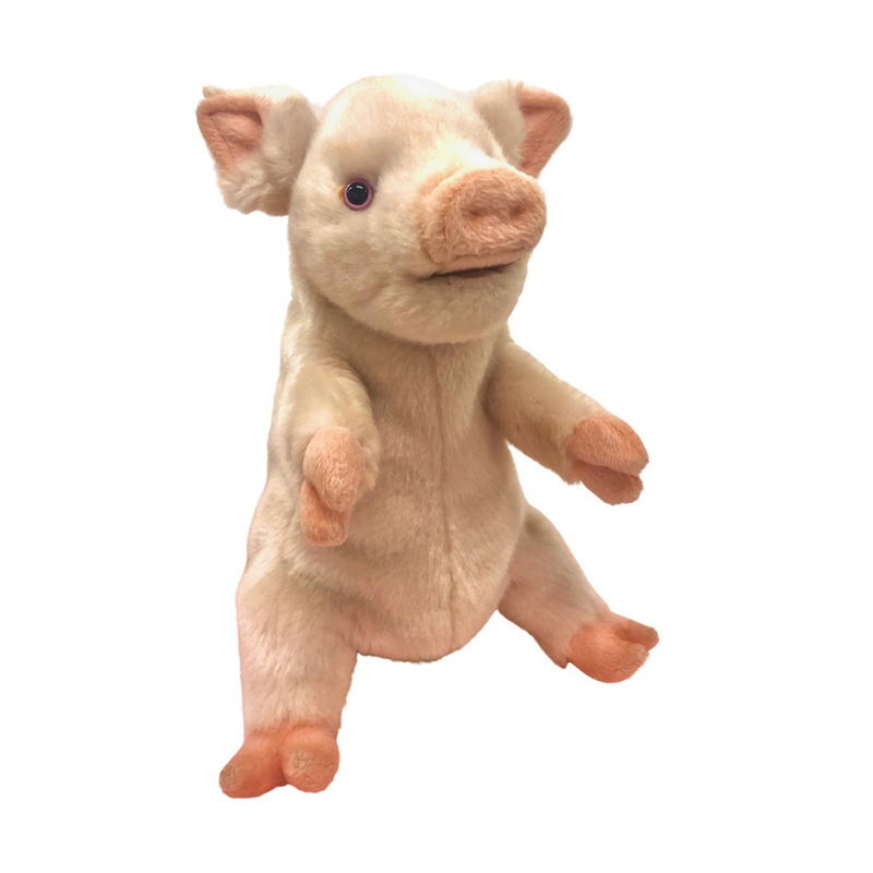 Pig Hand Puppet 25cm by Hansa Farm Animals Pretend and Imaginative Play Toy 3yrs+