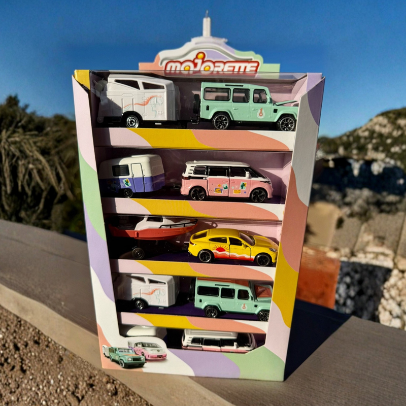 Majorette Pink Drivez Adventures Trailer Series 1pc 3 Designs Metal Travel Toys Car Gift Idea for 3yrs+