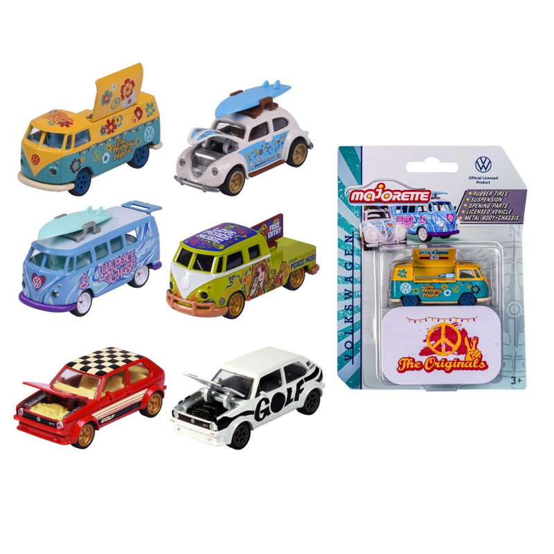 Majorette Volkswagen Deluxe Car 1pc 6 Designs Metal Travel Toys Car Gift Idea for 3yrs+