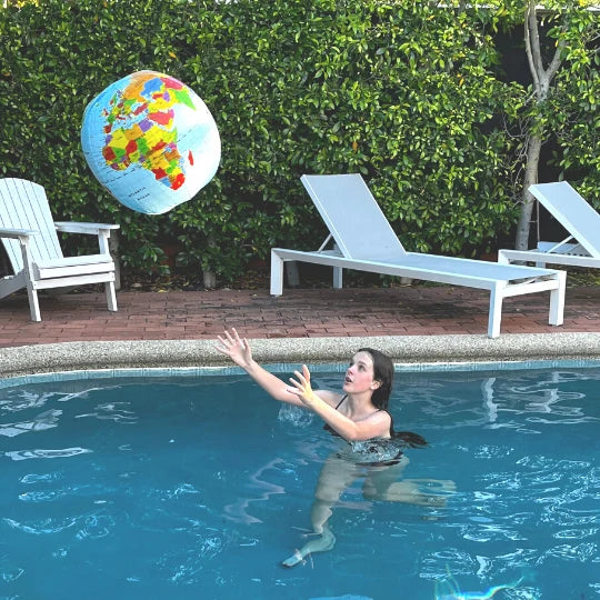 Tiger Tribe Inflatable World Globe Countries and Cities 50cm Early Science STEM Toys 4yrs+