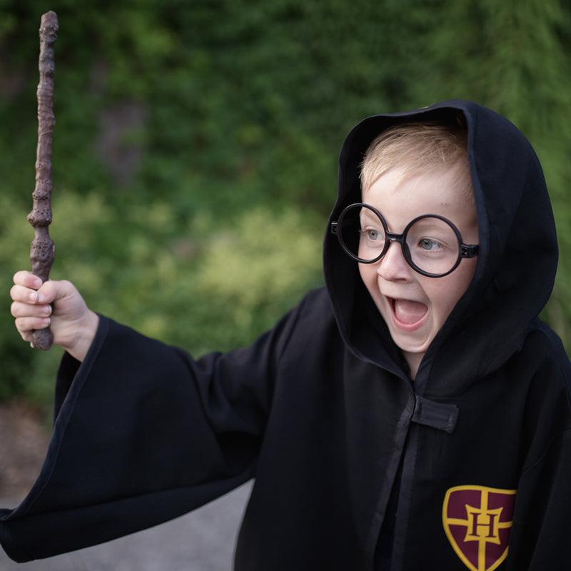 Wizard Cloak with Glasses magic school Size 5-6 by Great Pretenders Costumes 3yrs+