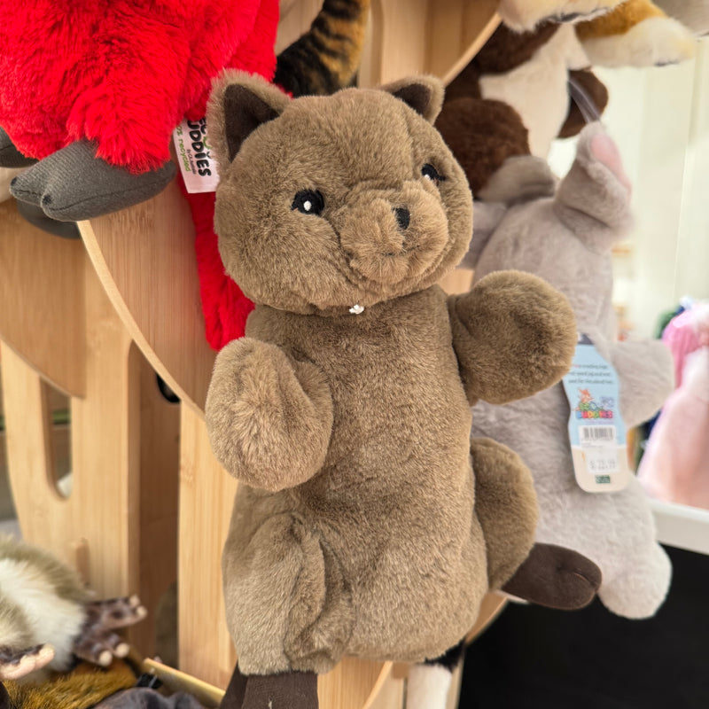 Eco Quokka Hand Puppet 25cm by Eco Buddies Pretend and Imaginative Play Plush Toys 3yrs+