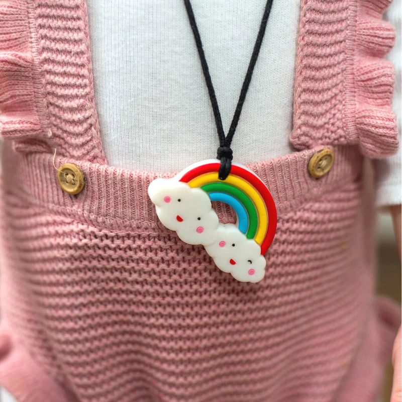 Jellystone Silicone Pendant Rainbow Soft Chew Necklace 3yrs+