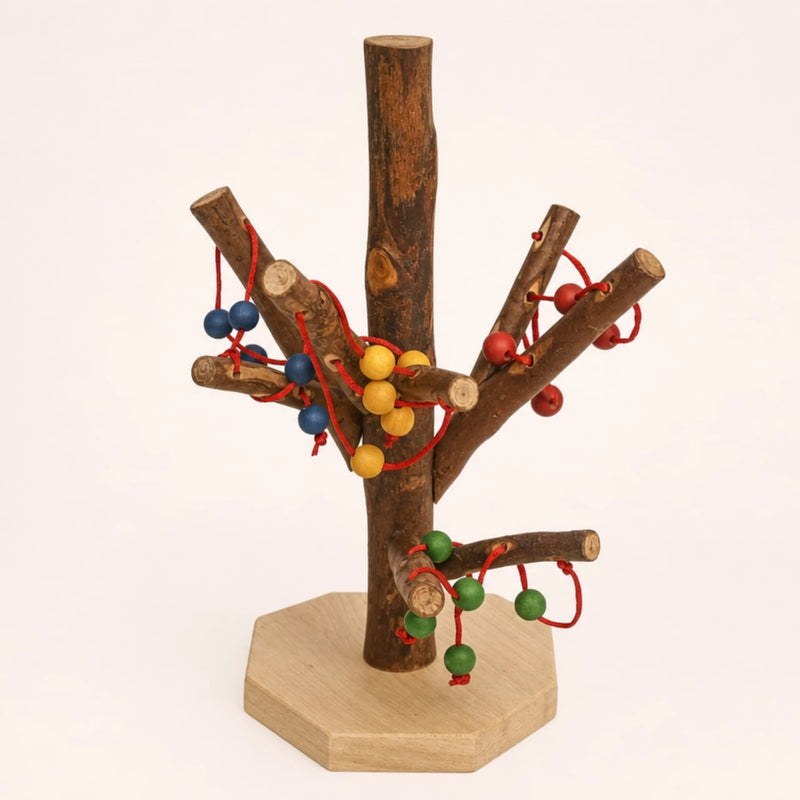 Qtoys Reggio Emilia Threading Tree Motor Skills Developmental Toys for Toddlers 2yrs+