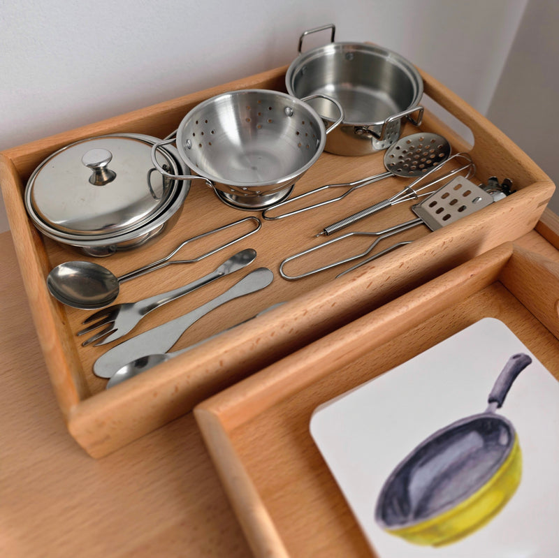 Montessori Mini Kitchen Replicas with Similar Cards 3yrs+
