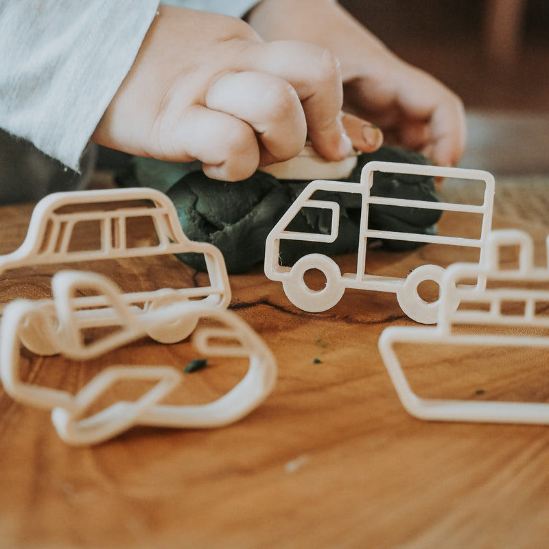 Kinfolk Pantry Mini Transport Eco Cutter Set Playdough Sand Toys Art and craft for kids 3yrs+