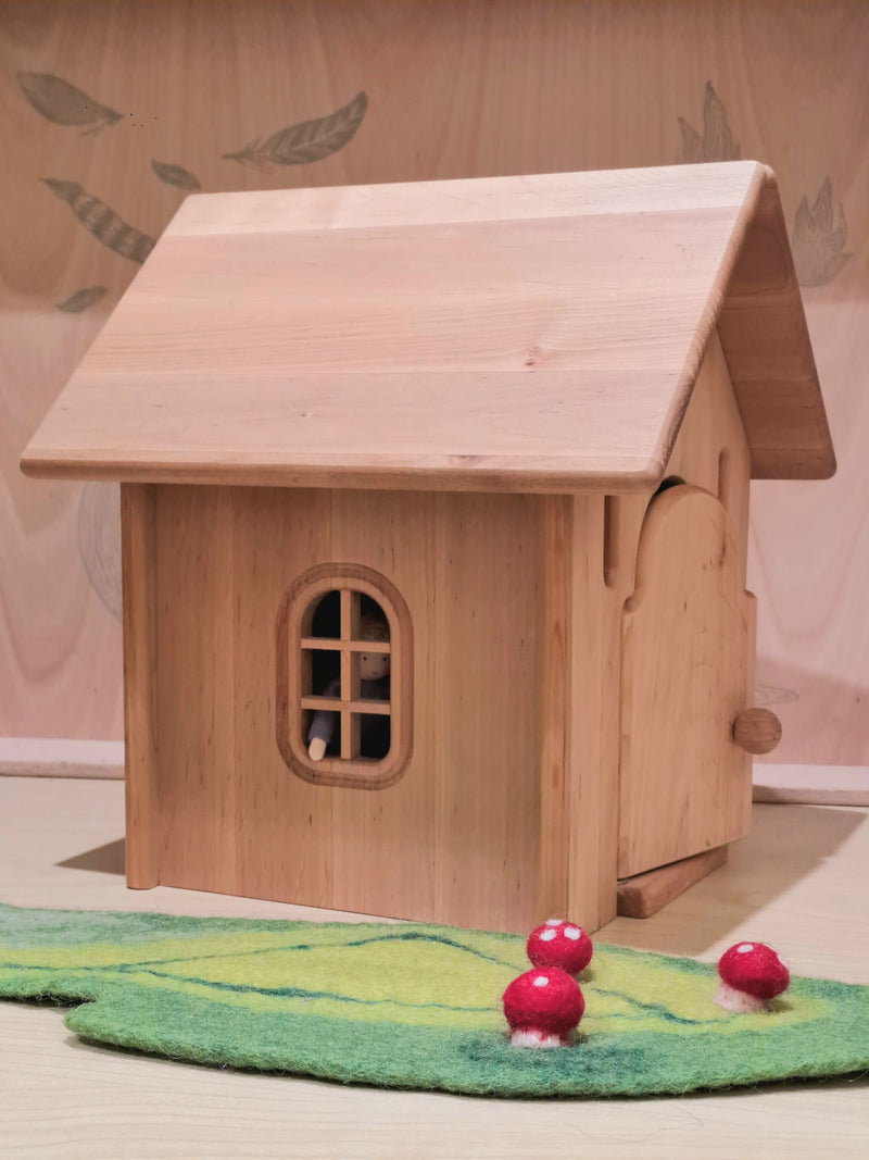 Drewart Tiny House with Natural Roof Farm Animal Wooden Toys Best Seller 3yrs+