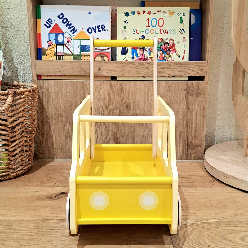 Moover Toys Essential School Bus Baby Walker Baby Toys Yellow 18m+ (Bulky Shipping)