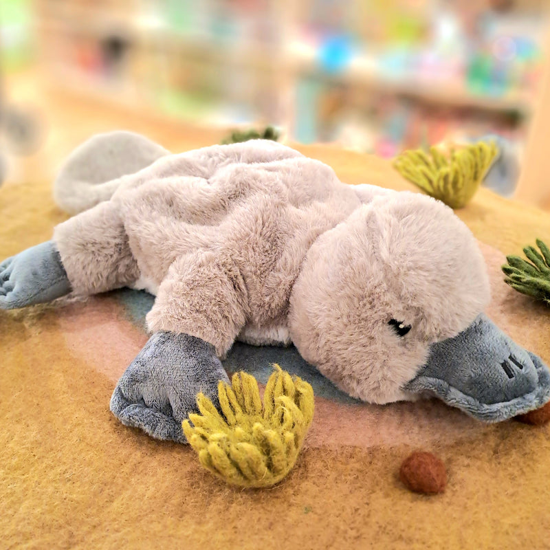 Warmies Large Platypus Weighted Plush Toys 30cm Wellbeing Gift Idea for 0m+