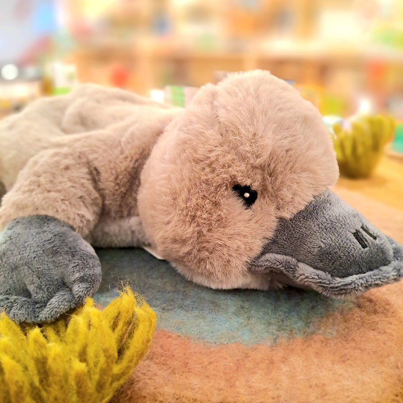 Warmies Large Platypus Weighted Plush Toys 30cm Wellbeing Gift Idea for 0m+
