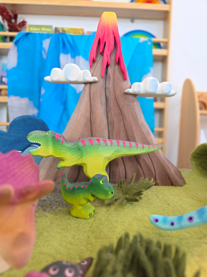 Wooden Dinosaurs T-Rex Set of 2 by BumbuToys Dinosaur and Dragon Theme 3yrs+