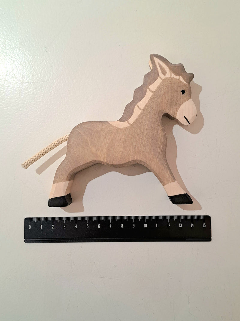 Holztiger Donkey Wooden Animals Farm Animal Toys 3yrs+