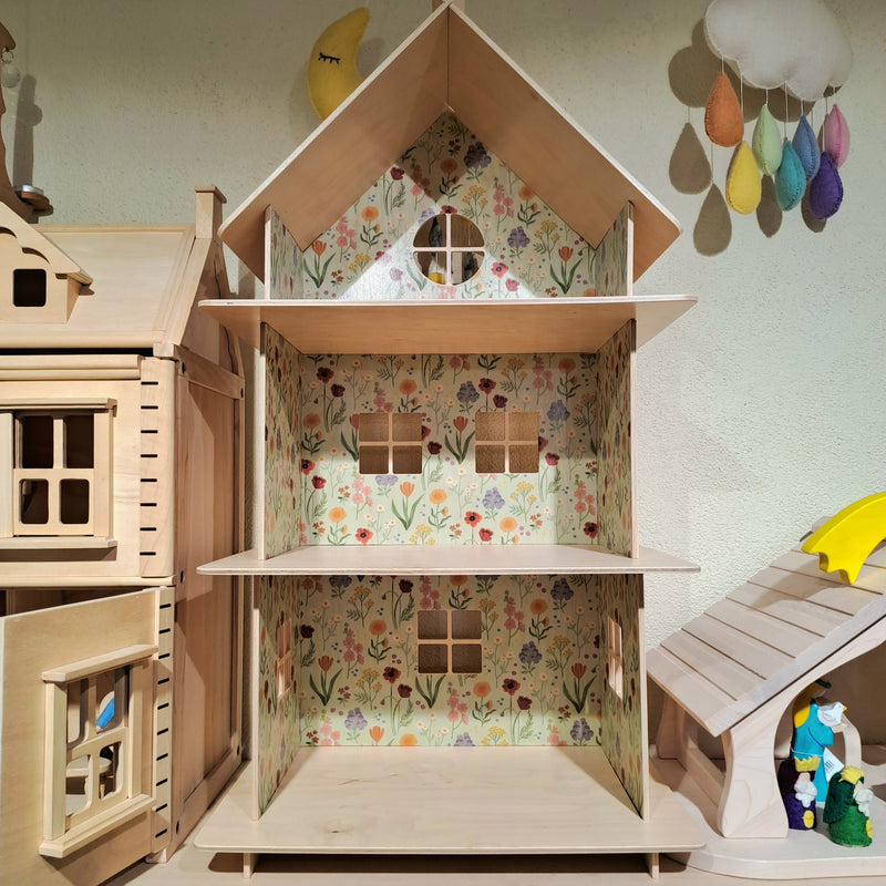 Wooden Doll House Meadow by Milin Toys Pretend & Imaginative Play 3yrs+ (Bulky Shipping)